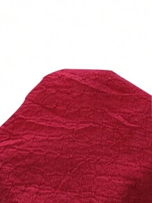 Dream Adore Bộ đồ ngủ nữ họa tiết nơ nhiều màu Jacquard trang trí mùa lễ hội - Màu Đỏ Sâu - Xem 7