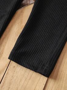 SHEIN Young Girl Plaid Print Flap Detail Shirt & Cami Jumpsuit