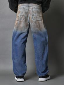 SUMWON Vaqueros desgastados con ajuste de patinador