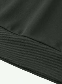 Manfinity Homme Plus Size Men Casual Daily Colorblock Letter Print Loose Fit Sweatshirt, Autumn