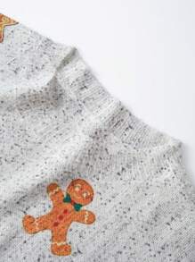 SHEIN LUNE Plus Size Women Crew Neck Long Sleeve Knitted Sweater Fall Winter - White - View 4