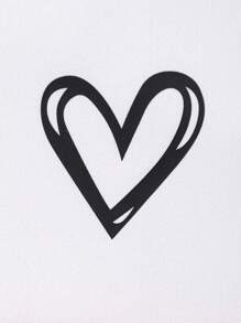 SHEIN 2 件女童运动衫套装，拼色连帽运动衫和休闲长裤，适合秋冬季 - 玫紅色 - 查看 4