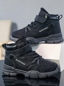 儿童户外保暖内衬保暖时尚休闲靴，冬季