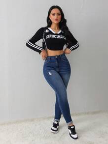 SHEIN Tall Women's Jeans Casual Skinny Stretch Pants Blue Jeans Jeans Women's Skinny Pants High Waist Leggings Leggings Slim Fit Women's Pants Tall Women's Jeans