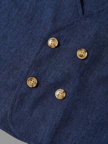 3pcs/Set Kids/Tween Boys College Style Uniform Vest, Solid Color Lapel Long Sleeve Shirt With Necktie, And Straight Solid Color Pants, Gentleman Suit Set - Multicolor - View 14