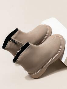 婴幼儿时尚靴子，春秋季短靴 - 灰色 - 查看 4