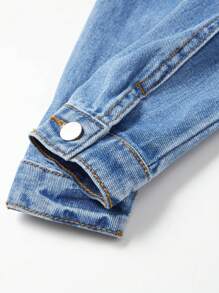 Baby Girl Loose Fit Denim Jacket