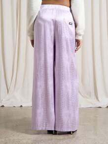 AiiRZ 蛇纹印花阔腿睡裤