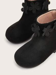 1pair Black Classic Cute & Comfortable Princess Boots
