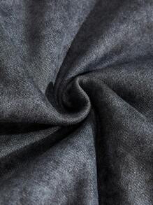 Manfinity VCAY Men's Autumn Letter Print Zipper Closure Hoodie Sweatshirt, For Fall Winter - Black - View 7