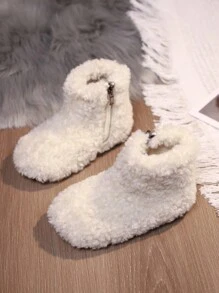 Bottes de neige en fourrure pour enfants pour les filles tout-petits, chaussures d'hiver chaudes pour l'extérieur