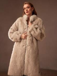 MOTF PREMIUM FLUFFY LONG COAT, AUTUMN/WINTER
