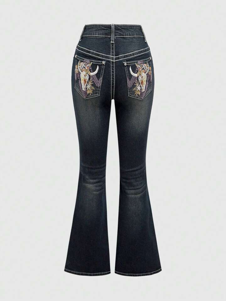 Our Fairycore Women's Y2K-Style Cross Patch Embroidered