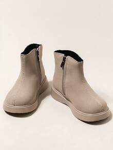 婴幼儿时尚靴子，春秋季短靴 - 灰色 - 查看 3