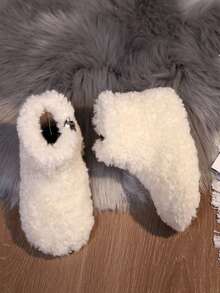 Bottes de neige en fourrure pour enfants pour les filles tout-petits, chaussures d'hiver chaudes pour l'extérieur