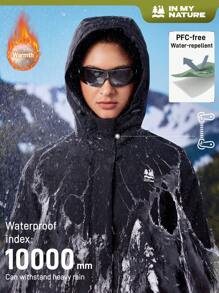 In My Nature 女士户外防水抽绳连帽夹克 冬季女款