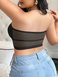 SHEIN 1pc Front Closure Wireless Plus Size Bra - Black - View 2