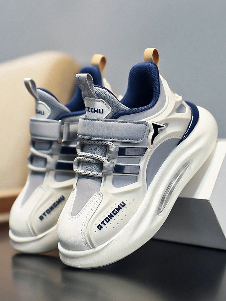 Giày thể thao nhẹ cho bé trai mùa thu/đông Campus Rotation Buckle, mềm mại & thoải mái, mũi giày chống va đập, đế chống trượt, thích hợp để mặc hàng ngày & đi học - Nhiều màu - Xem 1