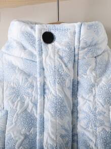 Toddler Girls Cute Fashion Embossed Padded Vest Jacket, Winter