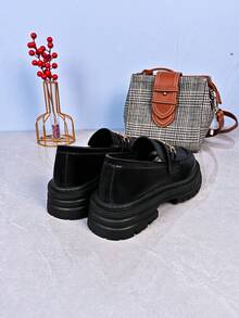 1 Pair Casual Fashionable Outdoor Versatile Durable Anti-Slip Flat Shoes For Teens - Black - View 2