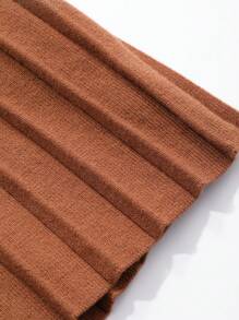 DAZY Váy len dệt kim dài tay cho nữ, Quần áo thu/đông, mùa thu cho nữ - màu nâu - Xem 7