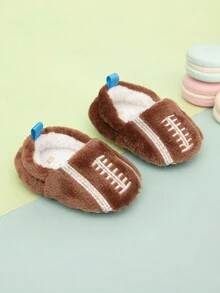 Infant/Toddler Brown Slip-On Warm Flat Winter Shoes - Brown - View 4