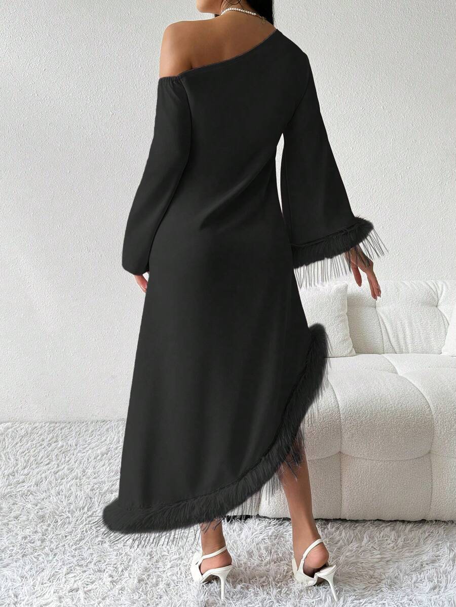 Miaeowve Akrobatiek Jurk voor meisjes, lange mouwen, trainingsjurk, rol-kunstschaatsen, kinderen, strass, glitter, balletjurk, opstaande kraag, balletpak met rok, danskostuum, paars, 134-140