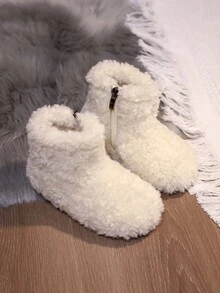 Bottes de neige en fourrure pour enfants pour les filles tout-petits, chaussures d'hiver chaudes pour l'extérieur