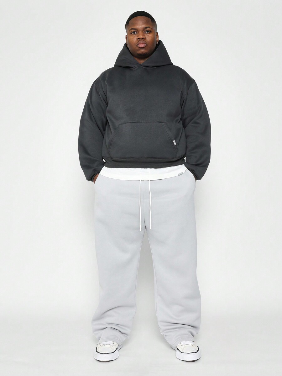 SUMWON Plus Size Overhead Essential Hoodie SHEIN USA