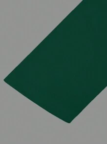 Manfinity Homme Men's Solid Color Long Sleeve Casual Commuter Polo Shirt, Autumn - Dark Green - View 7