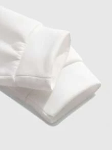 Aesthetic Post Men's Autumn Letter Graphic Long Sleeve Zip-Up Half Placket Casual Quarter Zip Sweatshirt - Multicolor - View 7