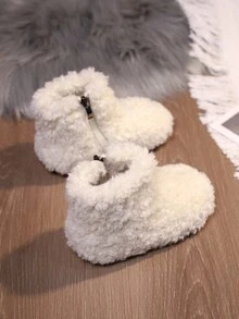 Bottes de neige en fourrure pour enfants pour les filles tout-petits, chaussures d'hiver chaudes pour l'extérieur