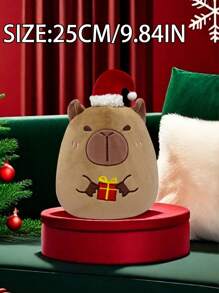 1 件圣诞装饰抱枕，可爱柔软舒适，客厅沙发装饰垫，卧室床头板，大气装饰，圣诞礼物