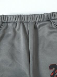 Bộ quần dài và áo hoodie tay dài cho bé trai tuổi teen - Xám - Xem 6