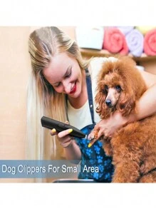 PETSIN 1 件猫/狗爱好者礼物和狗/猫妈妈爱美容电动剪毛器，方便快捷修剪脚毛