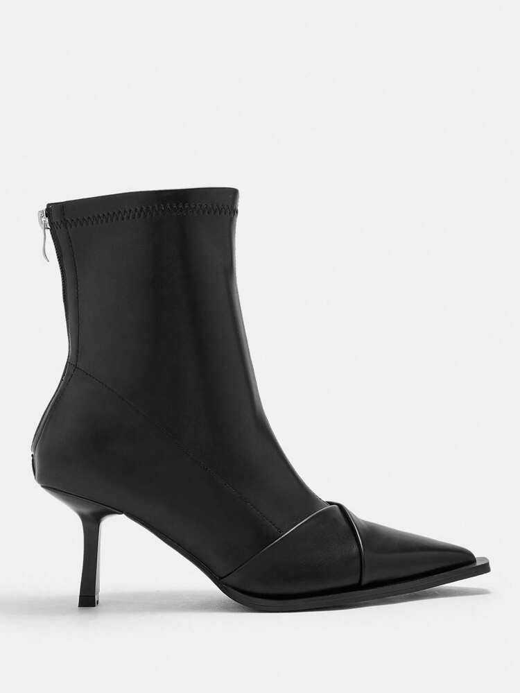 CUCCOO BIZCHIC Women's Fashion Pointed Toe Stiletto Ankle Boots For Christmas And New Year Holiday Valentines