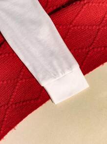 SHEIN Baby Boy's New Year Slogan Print 2 In 1 Vest & Pants Gentleman Outfit, Suitable For Babies To Wear To New Year Party Or Daily Outing - Multicolor - View 10