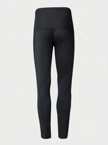 Manfinity Sport Corelite Boyfriend Style Men's Minimalist Breathable Letter Print Elastic Tight Fit Sports Leggings