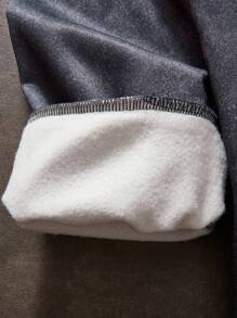 Manfinity VCAY Sudadera con capucha de manga larga con estampado digital grande para hombre