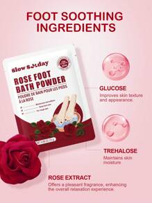 Polvo para baño de pies con rosa de SlowSunday