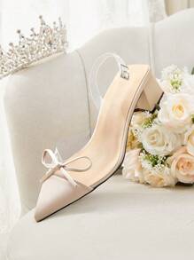 CUCCOO CHICEST Giày cao gót mũi nhọn họa tiết bướm cho nữ, giày công sở thanh lịch để mang hàng ngày, đi làm, hẹn hò, tiệc tùng, sự kiện trang trọng, phù hợp cho mùa thu/đông, giày cao gót đế thô bằng PVC màu be cho mùa lễ Giáng sinh và năm mới, mùa thu và đông - Màu be - Xem 6