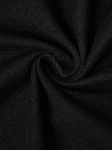 Plus Size Elegant Polka Dot Print Knot Detail Splicing Dress, Autumn Maxi Women Outfit Fall Cloth For Women - Black and White - View 7