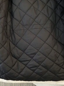 Comfortcana 女款秋冬字母连帽长袖米色编织棉服外套 - 杏色 - 查看 9