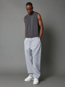 SUMWON Sleeveless Crew Neck Tank Top Comfortable Daily Wear Athletic Muscle Shirt Casual Summer Workout Top Versatile Basic Essential Workout Gym Top For Men - Dark Grey - View 4