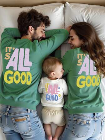 SHEIN 1pc Men's Fashionable Casual Slogan & Letter Print Fleece Crew Neck Sweatshirt, Autumn/Winter