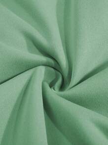 PAVTROS Manfinity Streetrush Men's Casual Letter Print Zip-Up Hoodie Sweatshirt For Everyday Wear, Autumn - Mint Green - View 4