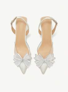 CUCCOO CHICEST Women's Fashion High Heels Pearl & Bow Design Comfortable Versatile Lolita Pumps For Christmas And New Year Holiday Vibe Fall And Winter