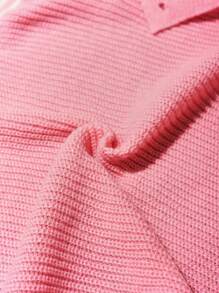Slaydiva Chaqueta con botones de punto con bloques de color y ribetes a rayas para el otoño/invierno, de uso diario informal, con bolsillos dobles, talla grande