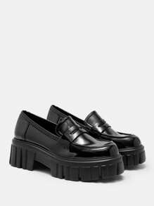 CUCCOO BIZCHIC Damen Mode vielseitige Plateauloafer Slip-On, Neu für Neujahr, Valentinstag