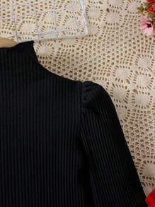 SHEIN 2pcs/Set Young Girl Embroidery Floral Jumpsuit - Burgundy - View 7